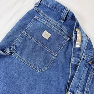 Lee Dungarees Carpenter Jeans Mens 40x30 Blue Denim Utility Work Pants 2887910